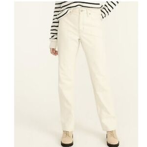 NWT! J. Crew Slouchy Boyfriend Jeans in Ecru (canvas white) size 25
